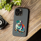 national pet day skateboard bulldog phone case for dog lovers