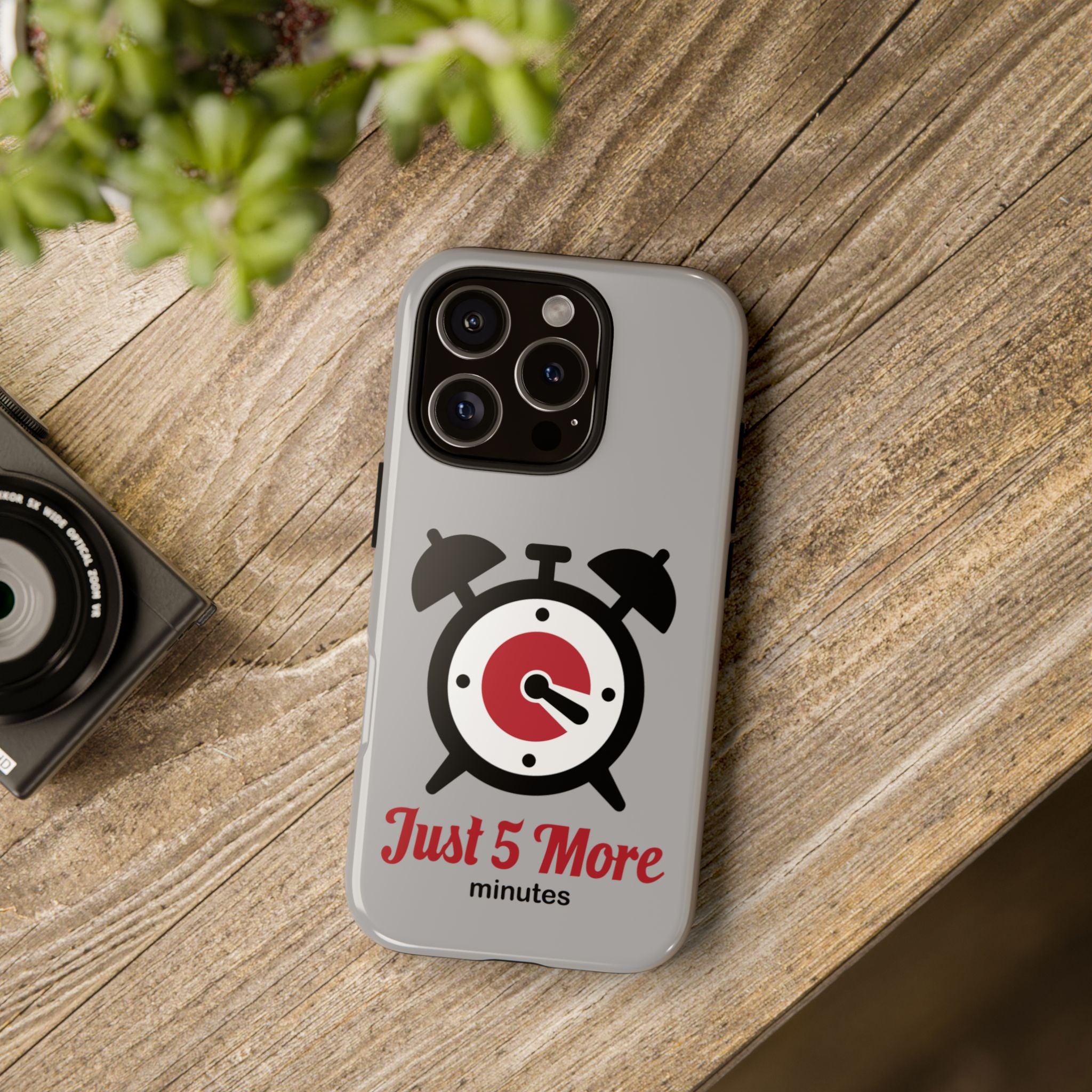 world sleep day iPhone 16 case - "5 more minutes" funny gift