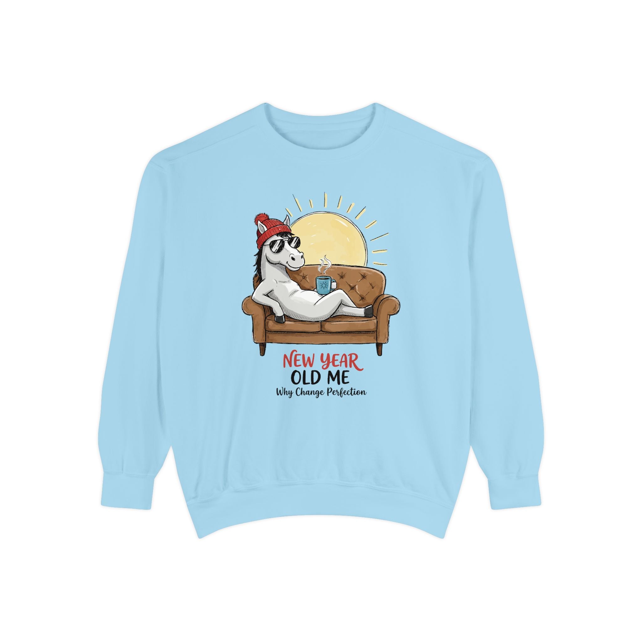 Cute Pony Sweatshirt - Garment-Dyed Vintage Comfort