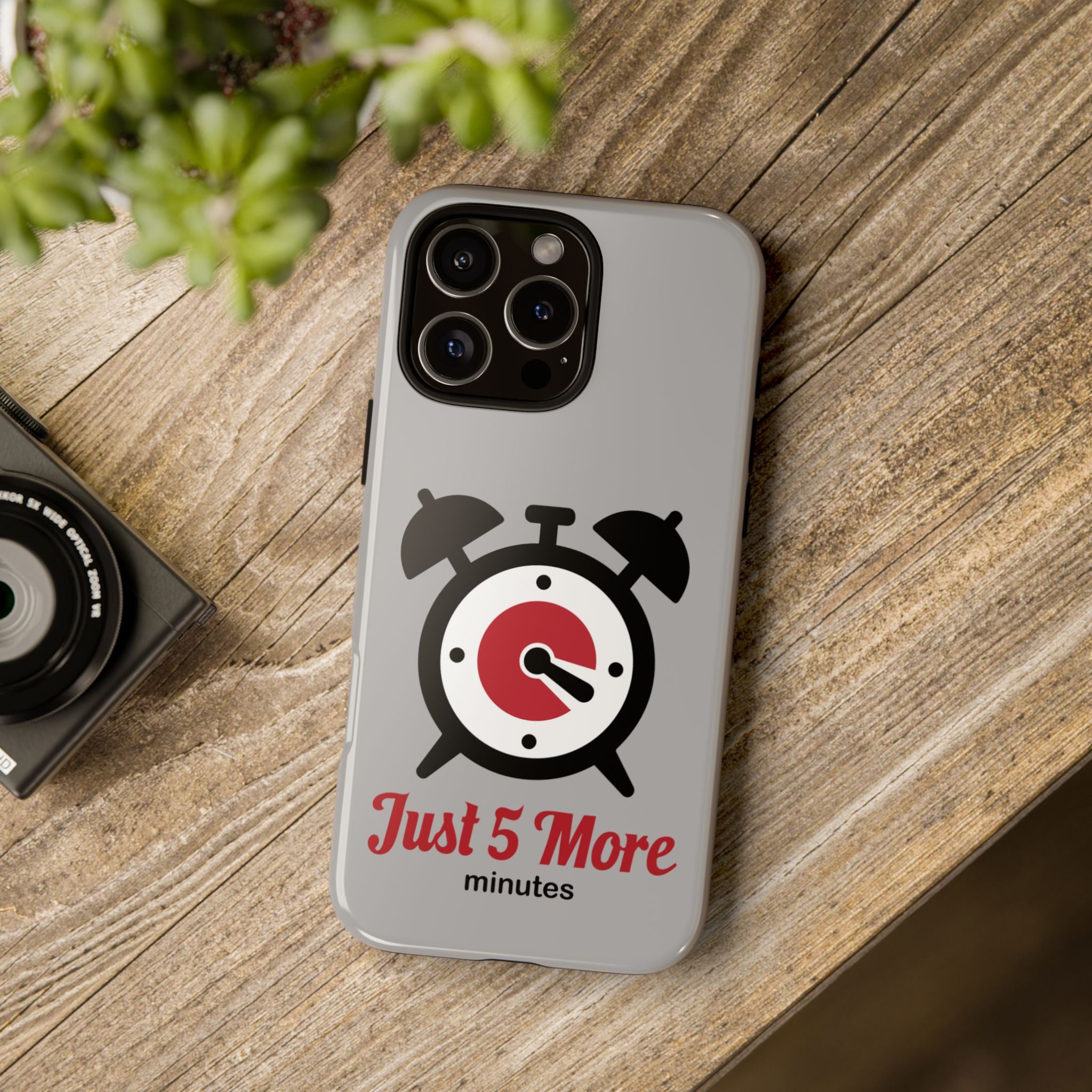 world sleep day iPhone 16 case - "5 more minutes" funny gift