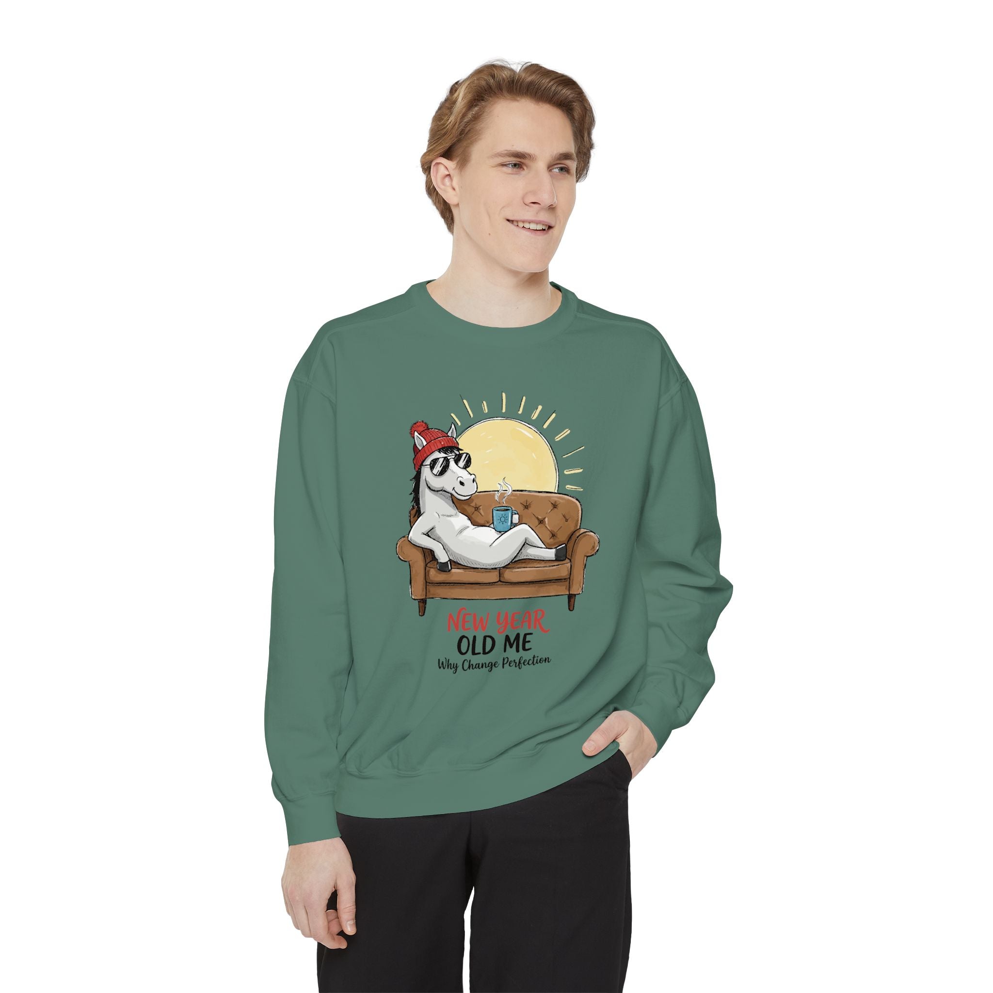 Cute Pony Sweatshirt - Garment-Dyed Vintage Comfort