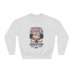 National Higher Ed Day Sweatshirt | Diploma & Handshake Design | Grad Gift