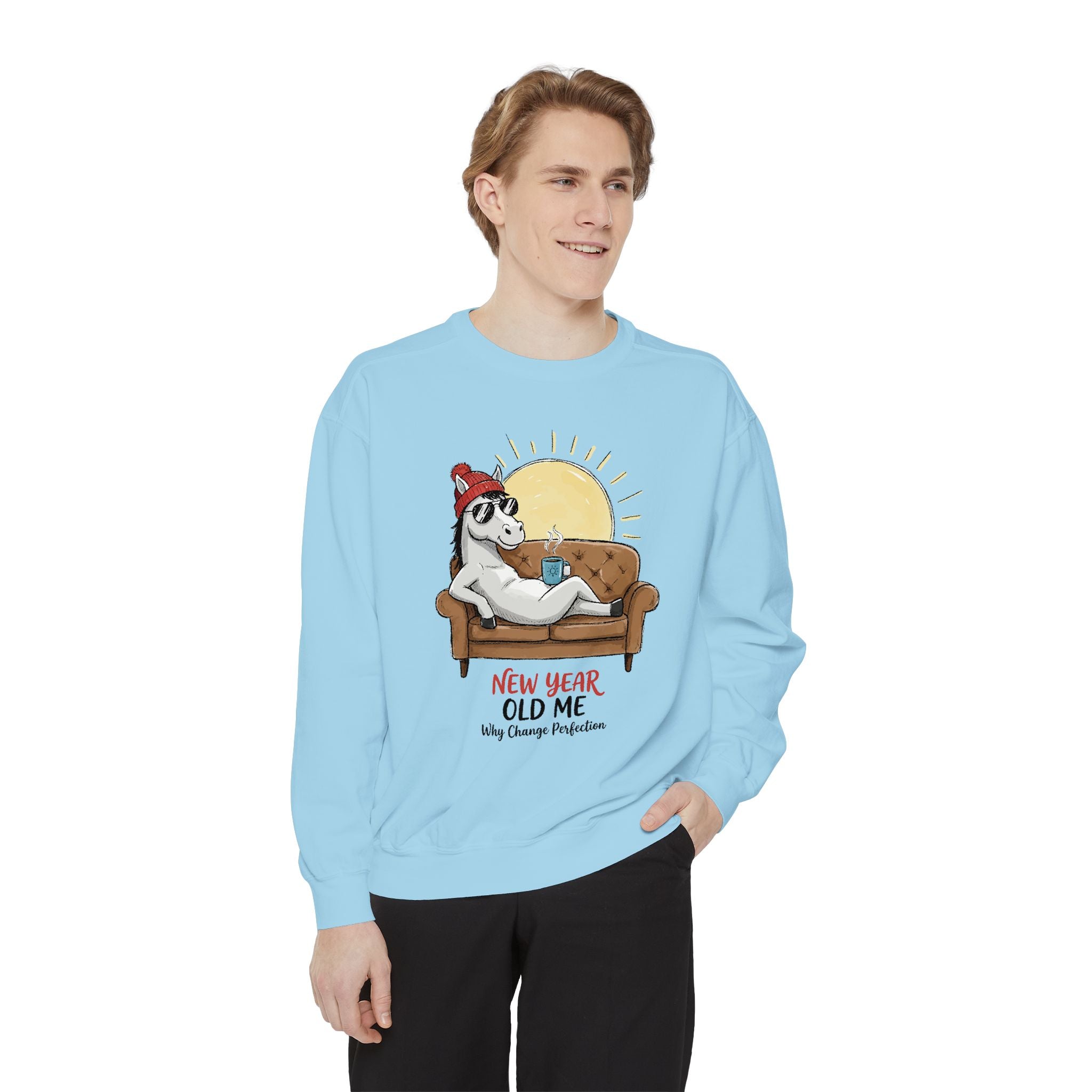 Cute Pony Sweatshirt - Garment-Dyed Vintage Comfort