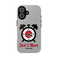 world sleep day iPhone 16 case - "5 more minutes" funny gift
