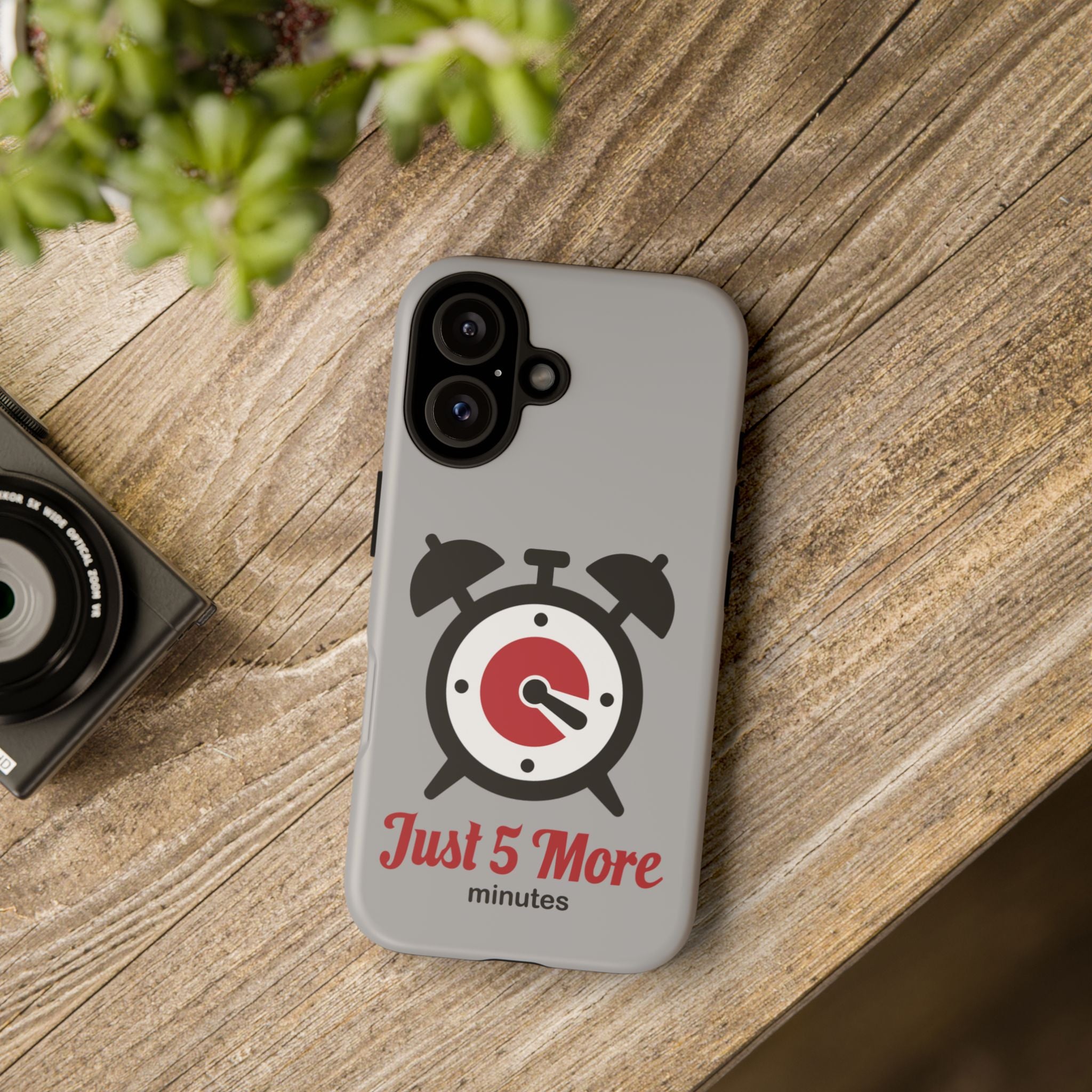 world sleep day iPhone 16 case - "5 more minutes" funny gift