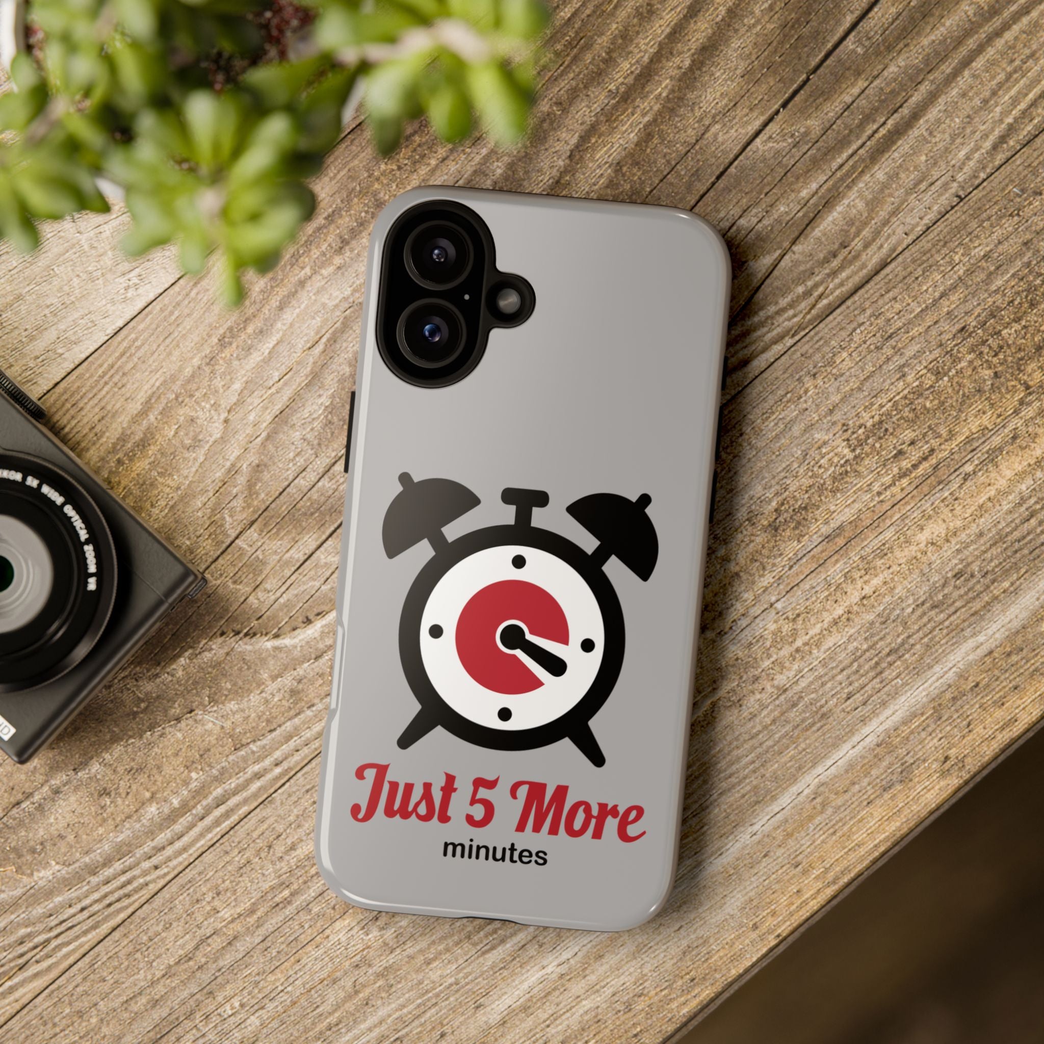 world sleep day iPhone 16 case - "5 more minutes" funny gift