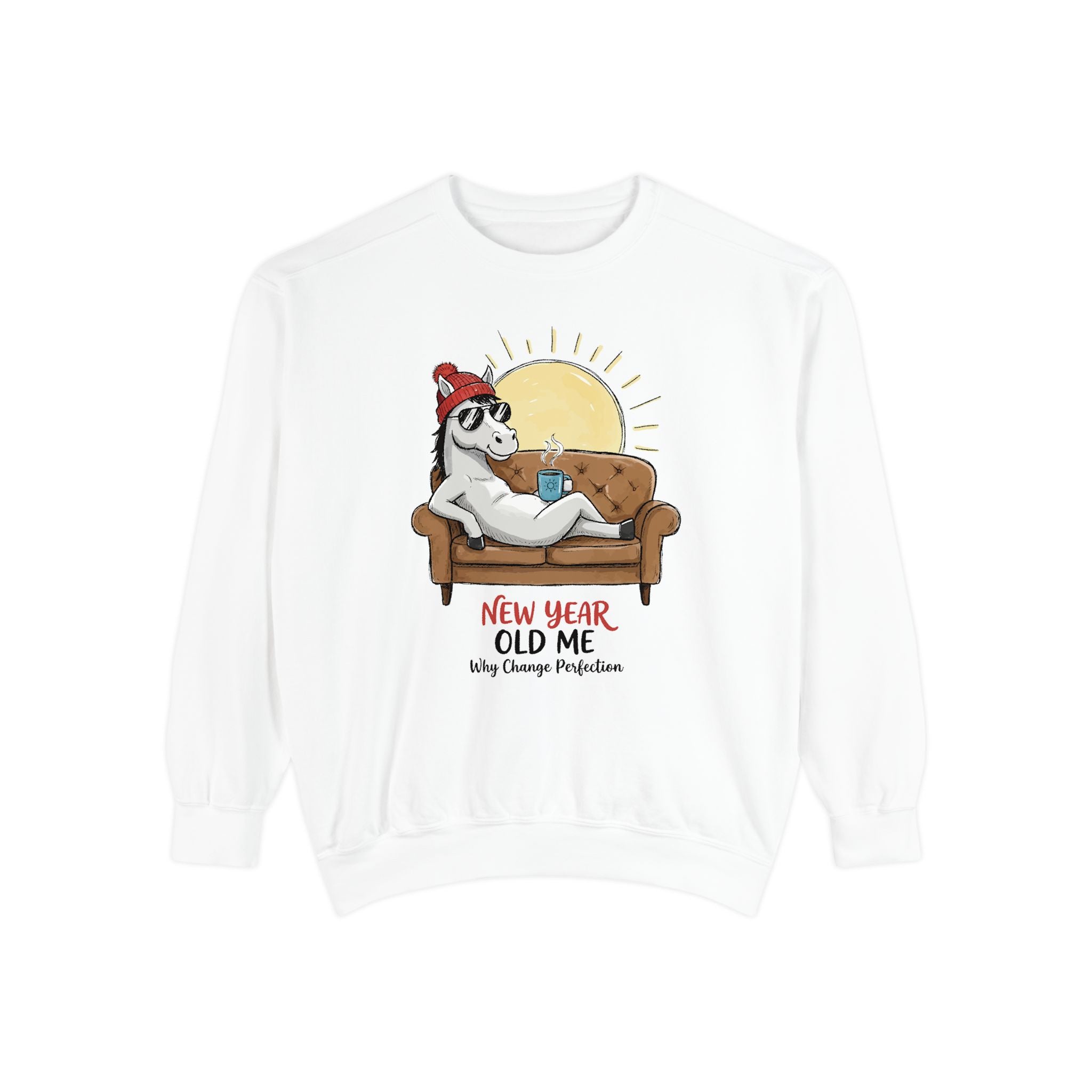 Cute Pony Sweatshirt - Garment-Dyed Vintage Comfort