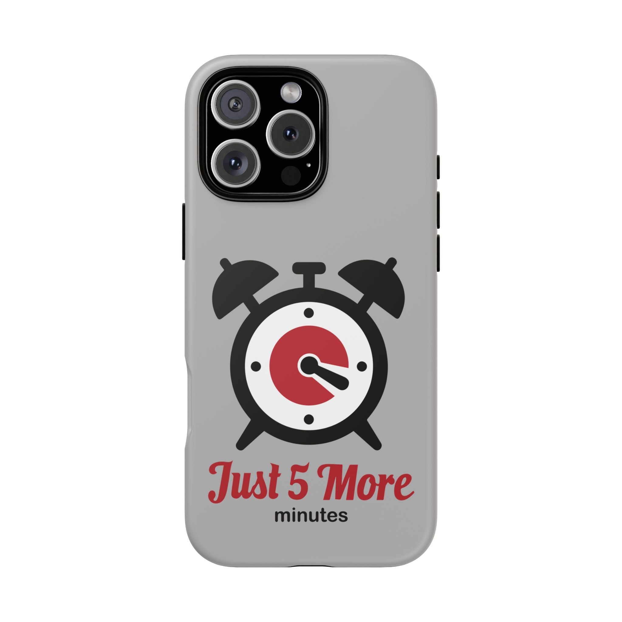 world sleep day iPhone 16 case - "5 more minutes" funny gift