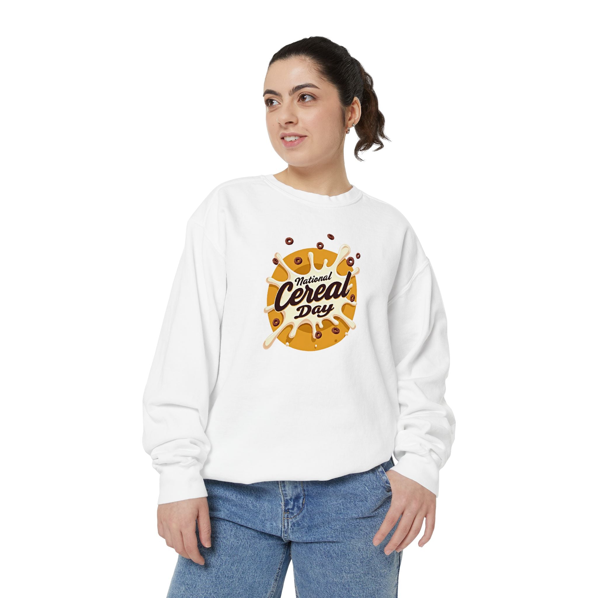 Cereal Day Sweatshirt - Unisex Garment-Dyed