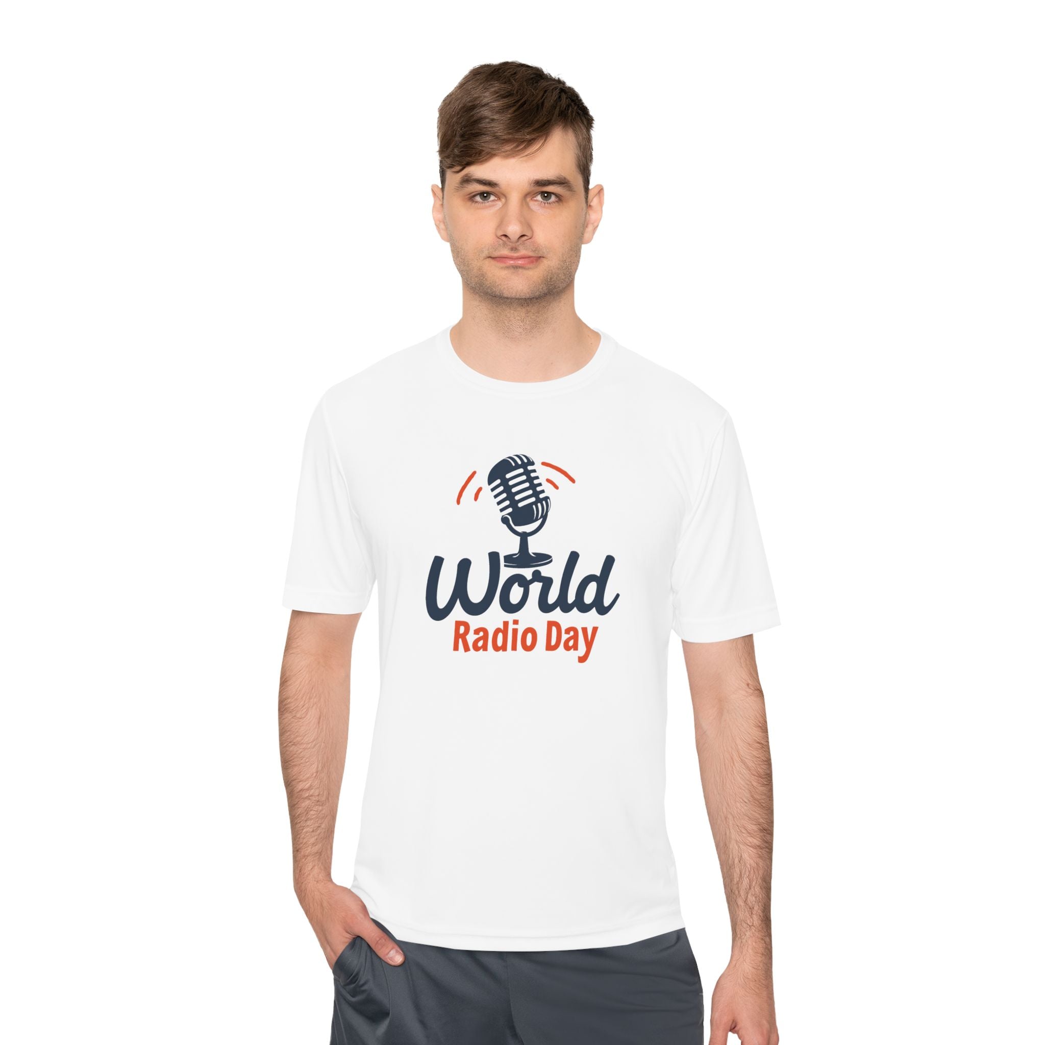 World Radio Day Wicking Tee - Tech Gift for Radio