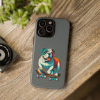 national pet day skateboard bulldog phone case for dog lovers