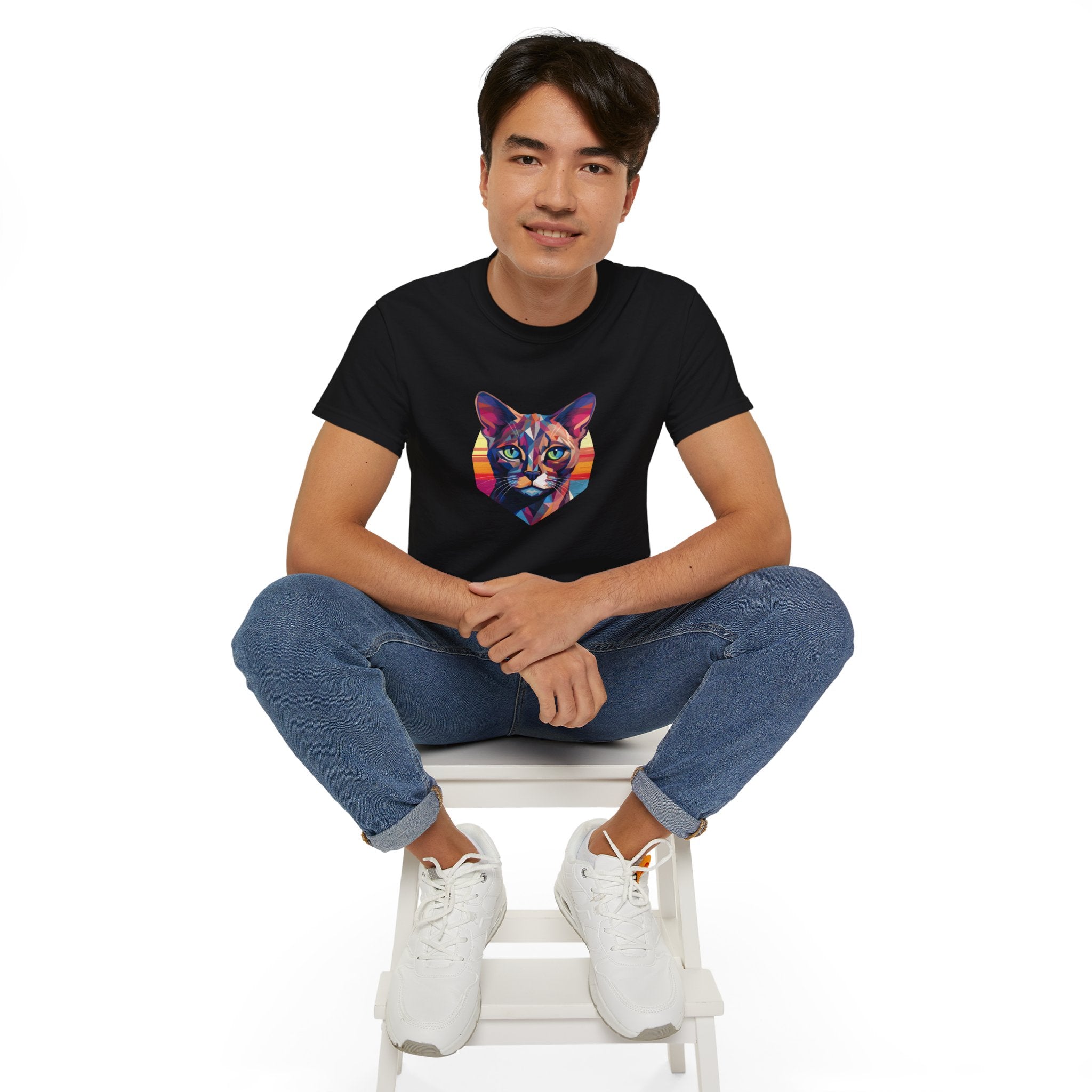 Cat Portrait Tee - Unisex T-Shirt for Cat Lovers