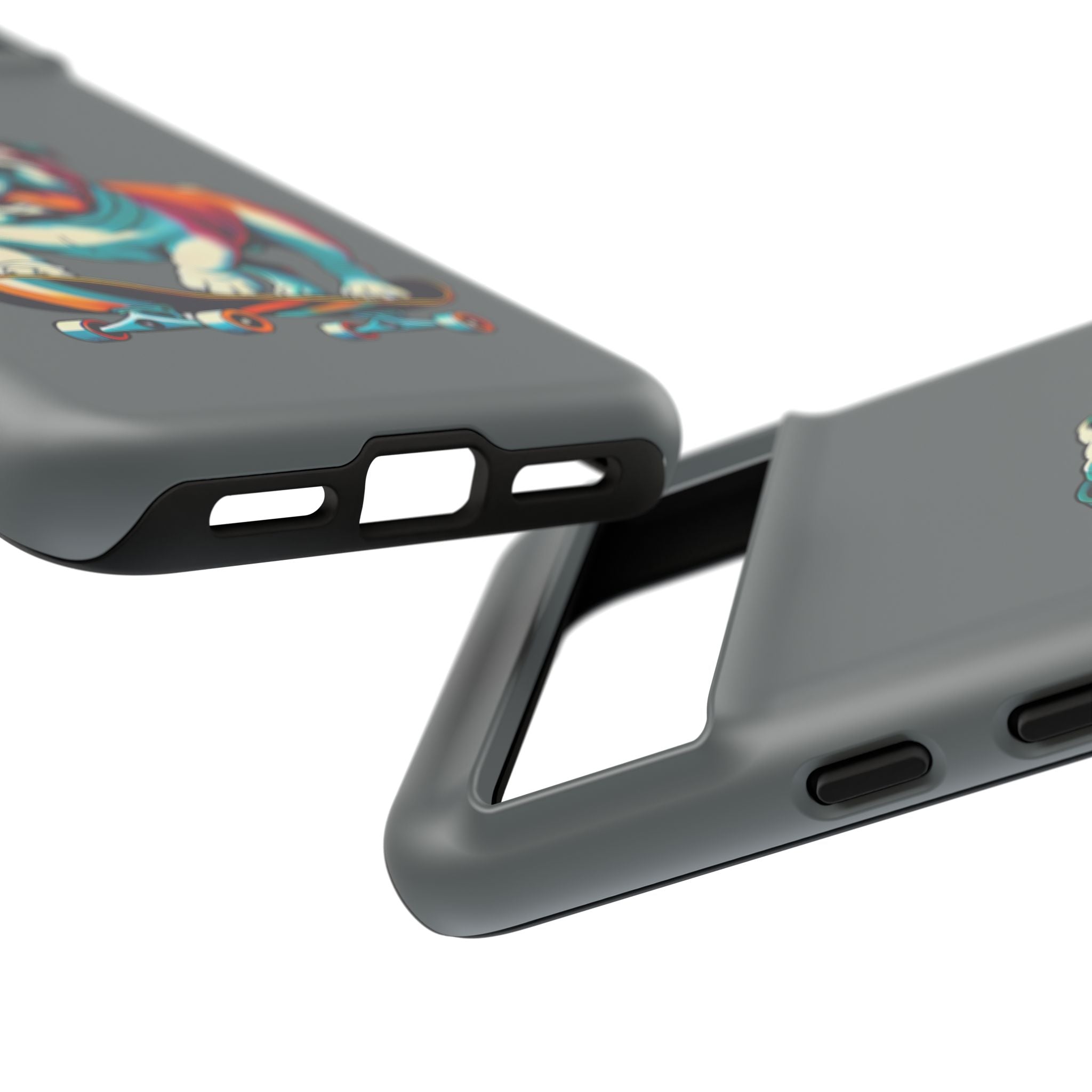 national pet day skateboard bulldog phone case for dog lovers