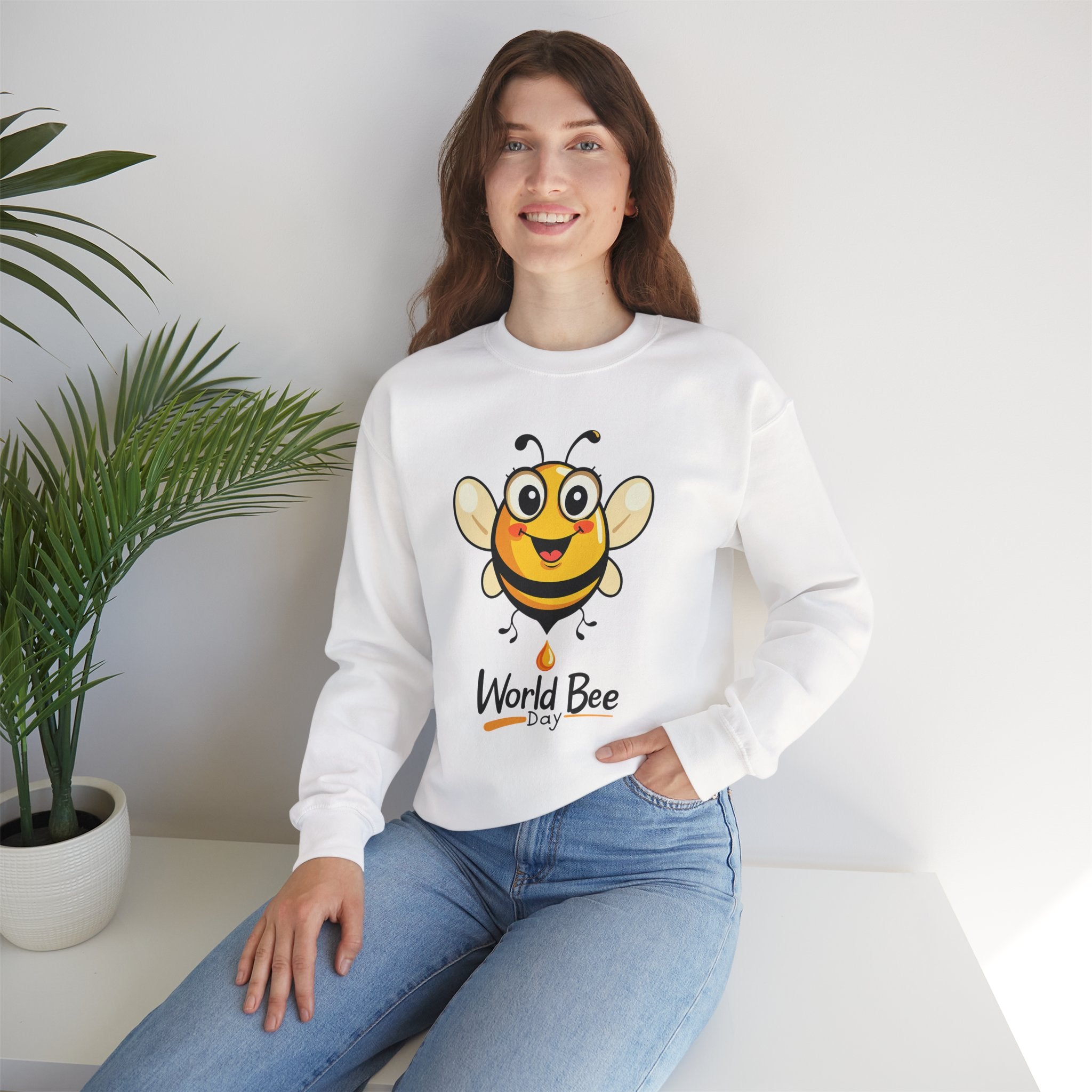World Bee Day Sweatshirt - Cute Bee Design Save the Bees Gift
