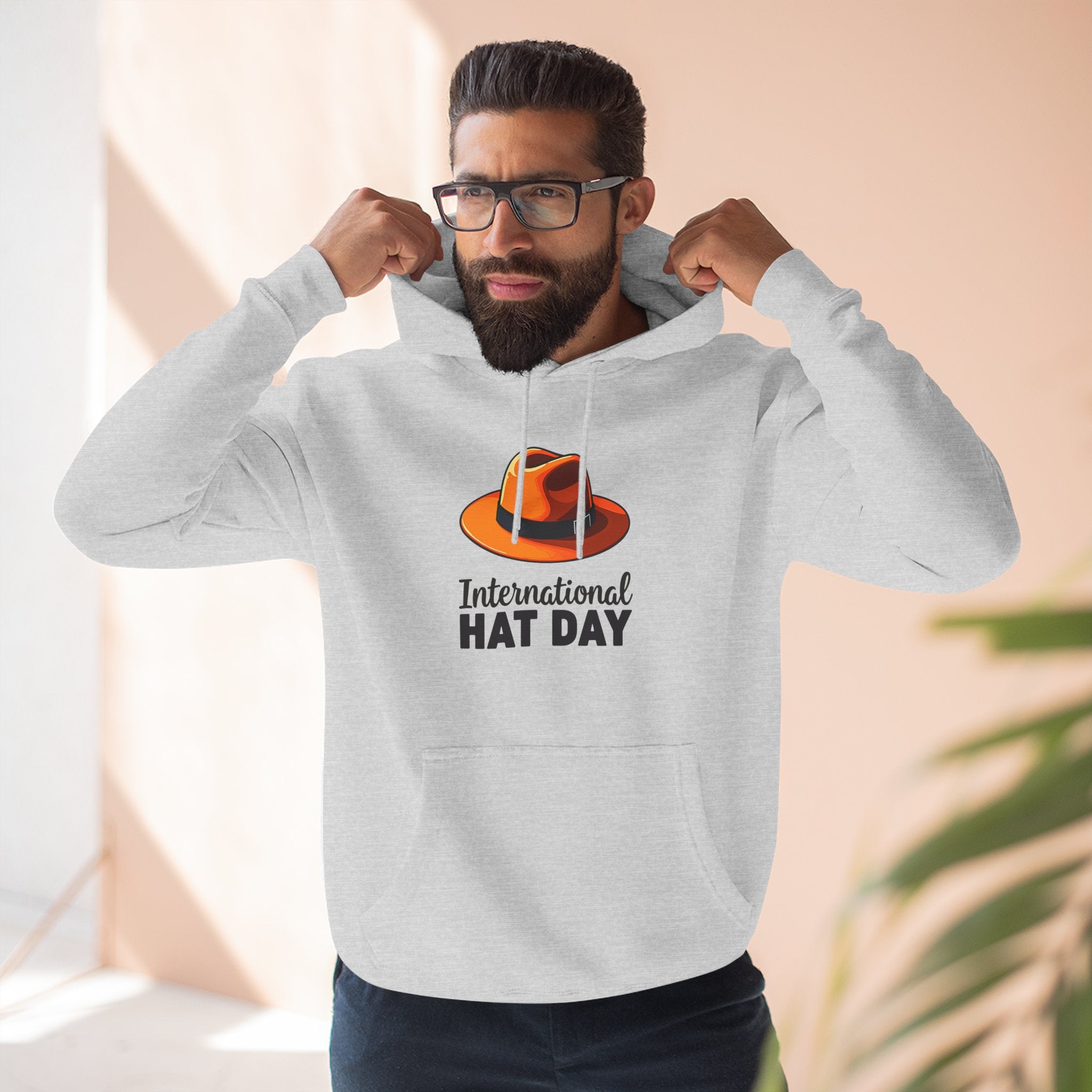 Fleece Hoodie for International Hat Day Celebration