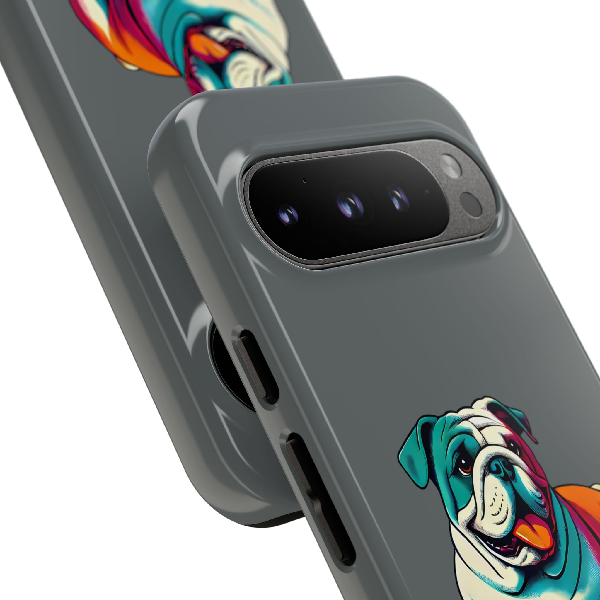 national pet day skateboard bulldog phone case for dog lovers