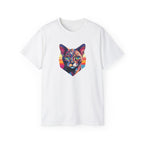 Cute Cat Portrait T-Shirt - Colorful Tee for Cat Lovers