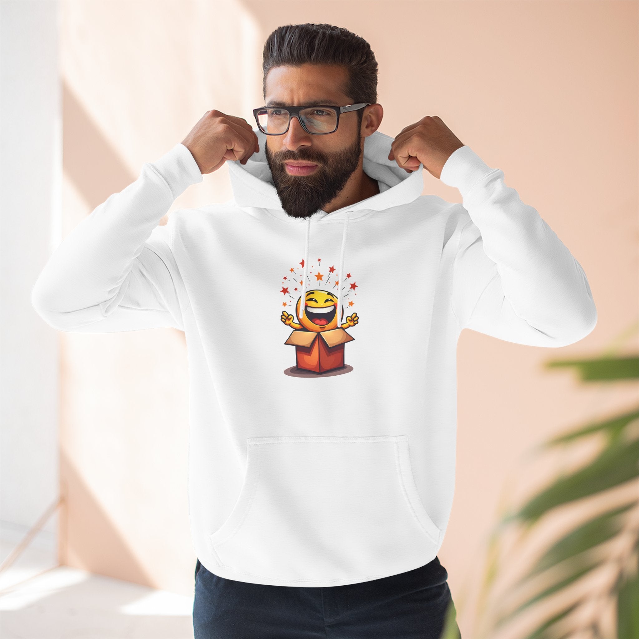 Fleece Hoodie - Cheerful Animal Design, Cozy Gift for Birthdays