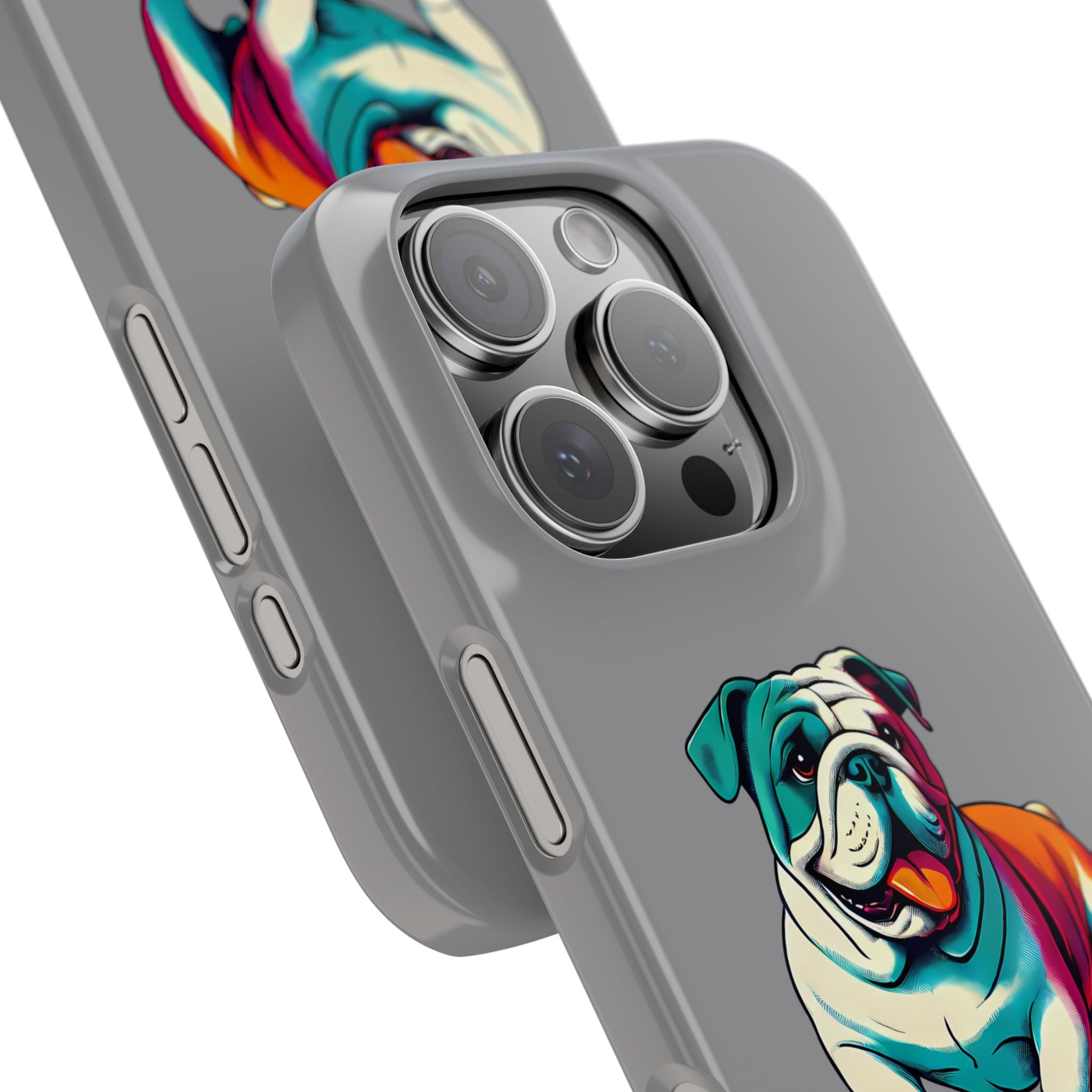 Slim Phone Case - Skateboarding Bulldog Pet Lover Gift