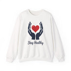 World Health Day Heart Hands Sweatshirt - Wellness Awareness Gifts