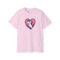 Cute Unicorn Heart T-Shirt - Valentine Magical Cotton Tee