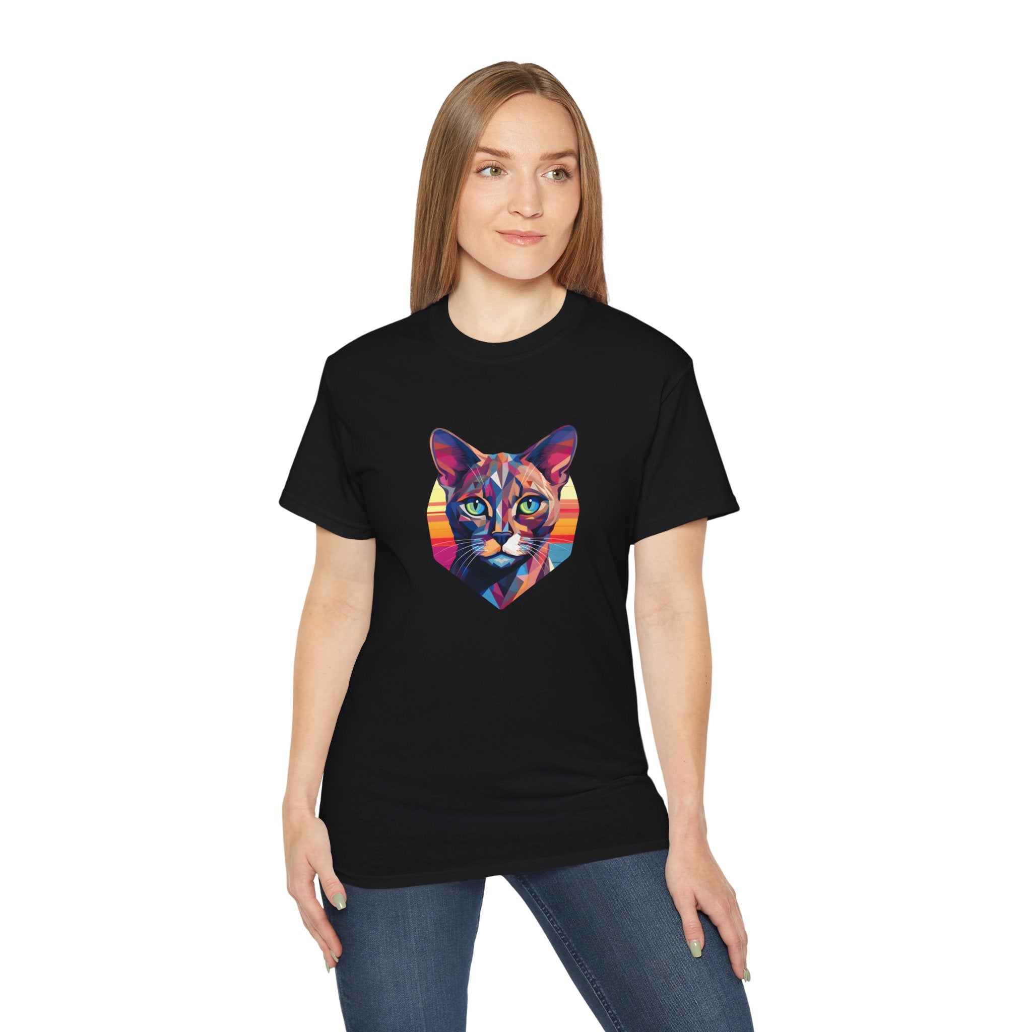 Cat Portrait Tee - Unisex T-Shirt for Cat Lovers