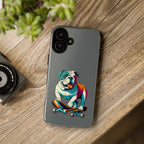 national pet day skateboard bulldog phone case for dog lovers