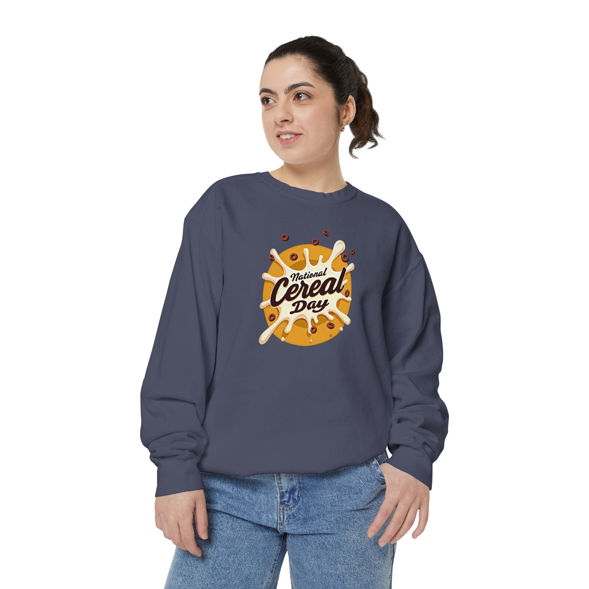 Cereal Day Sweatshirt - Unisex Garment-Dyed