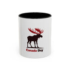 Mug - Canada Day Moose Patriotic Silhouette Design 11oz/15oz Gift for Canadians