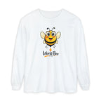 Cheerful Bee Long Sleeve T-Shirt for World Bee Day