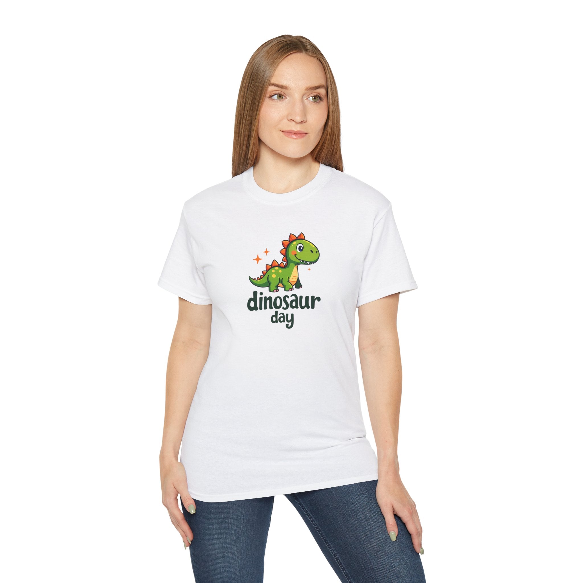 Dinosaur Day Tee - Unisex Cotton T-Shirt for Kids and Adults