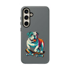 national pet day skateboard bulldog phone case for dog lovers