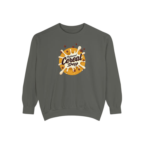 Cereal Day Sweatshirt - Unisex Garment-Dyed