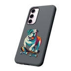 national pet day skateboard bulldog phone case for dog lovers