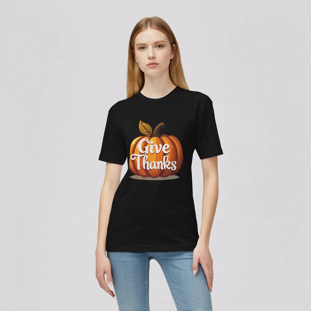 Thanksgiving Pumpkin Shirt - Fall Harvest Thankful Autumn Tee