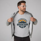 Mountain Day Crewneck - Eco Outdoor Nature Hiker Gift Sweater