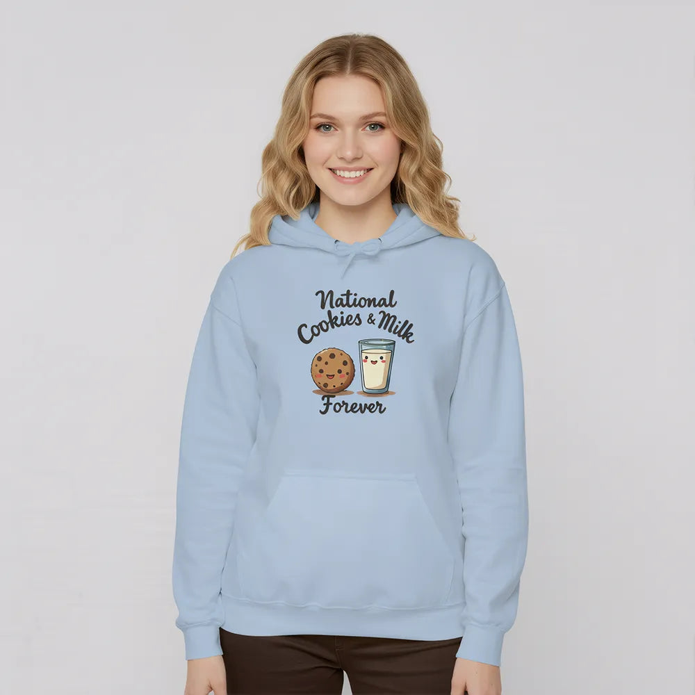 Cookie Milk Hoodie - Cozy Cute Cookie Lover Fun Gift Sweater