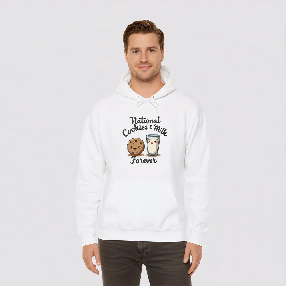 Cookie Milk Hoodie - Cozy Cute Cookie Lover Fun Gift Sweater