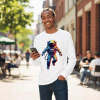 Cute Astronaut Long Sleeve - Space Themed Cotton Tee