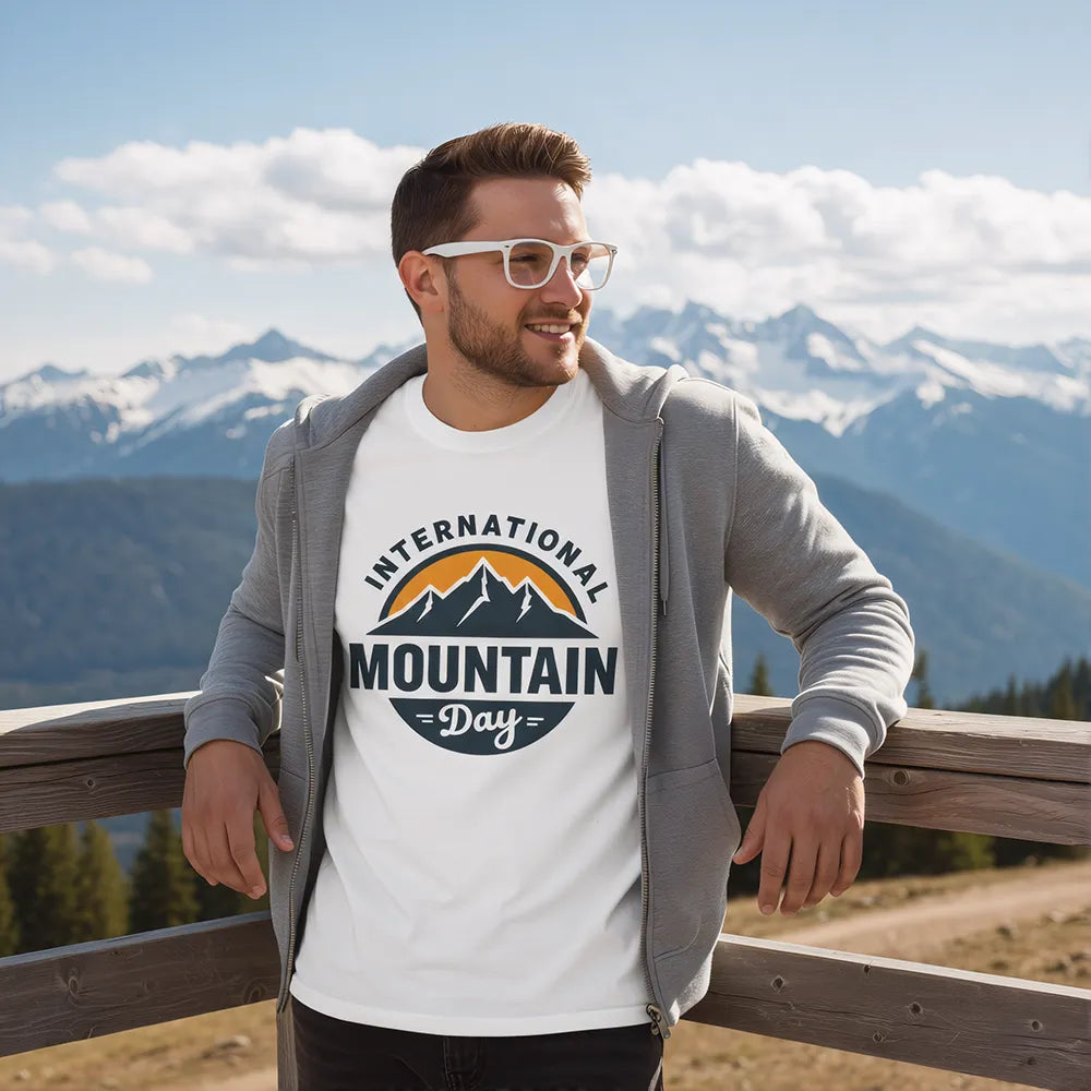 Mountain Day Crewneck - Eco Outdoor Nature Hiker Gift Sweater
