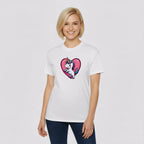 Cute Unicorn Heart T-Shirt - Valentine Magical Cotton Tee